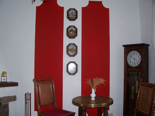 Kaminzimmer Wandgestaltung
